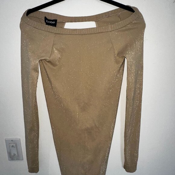 Bebe Off-Shoulder Bodycon Dress - Picture 1 of 4